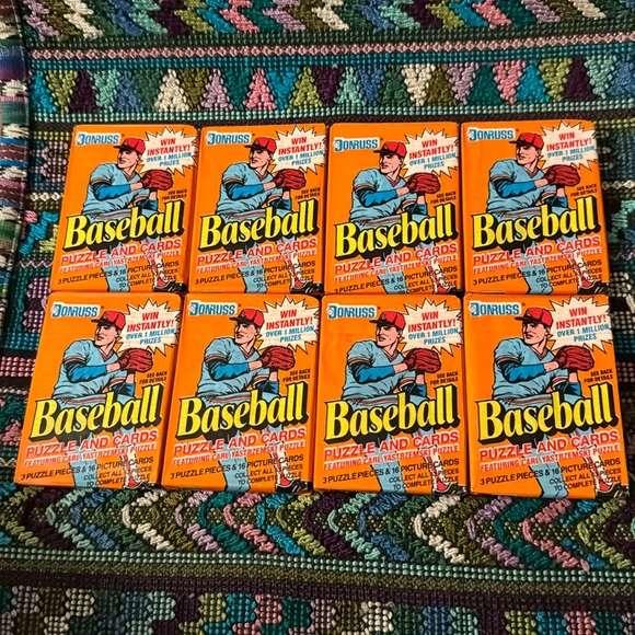 Baseball Cards ⚾️ unopened pack DONRUSS 1990. 16 cards in each. 8 packs. Vintage - Picture 1 of 6